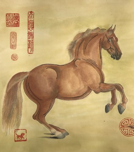 Chinese painting in tribute to George Stubb's Whistlejacket