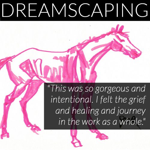 "This was so gorgeous and intentional. I felt the grief and healing and journey in the work as a whole."